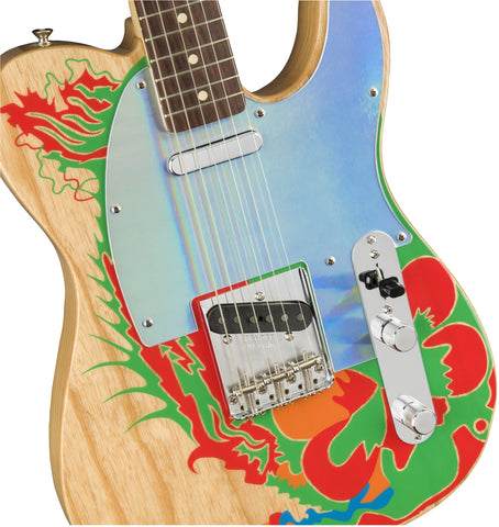 Fender Artist Jimmy Page Telecaster, Natural with Jimmy Page Artwork