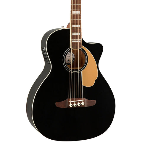 Fender Kingman Acoustic Bass Guitar, Black