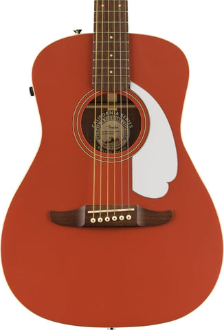 Fender Malibu Player Acoustic Guitar, Fiesta Red