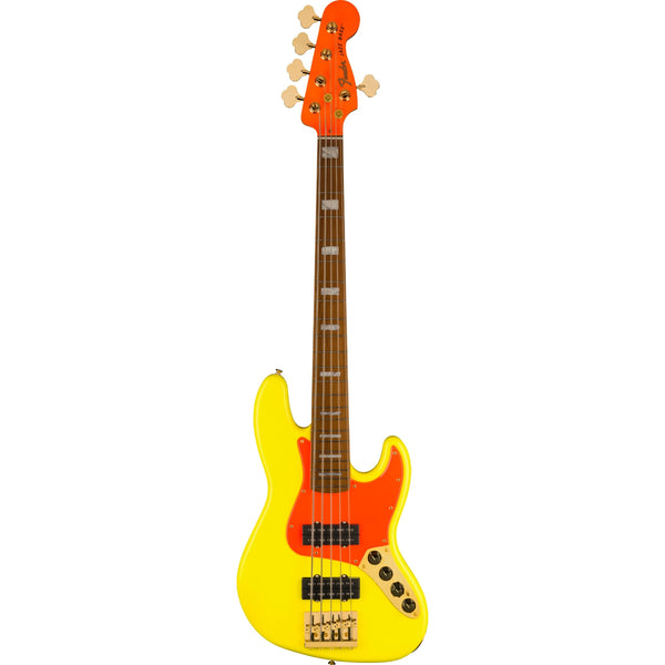 Fender MonoNeon Jazz Bass V MN, Neon Yellow