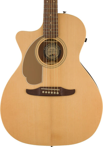 Fender Newporter Player Left-Handed Acoustic Guitar, Natural