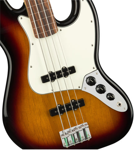 Fender Player Jazz Bass Fretless PF, 3-Color Sunburst