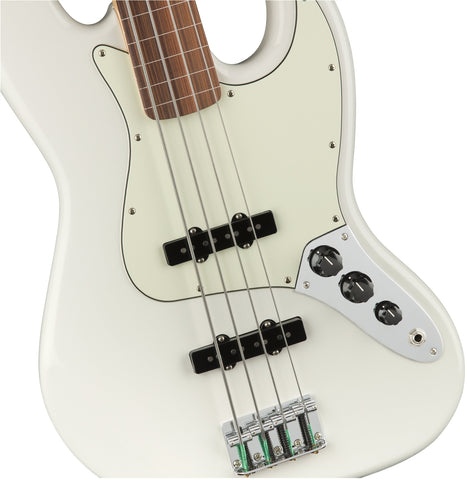 Fender Player Jazz Bass Fretless PF, Polar White