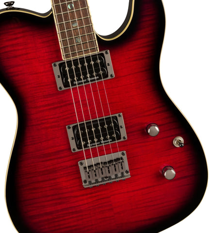 Fender Special Edition Custom Telecaster FMT HH, Black Cherry Burst