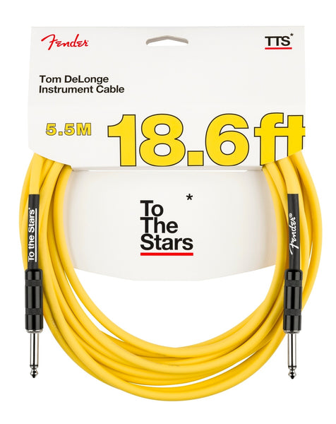 Fender Tom DeLonge To The Stars Instrument Cable-18ft, Graffiti Yellow