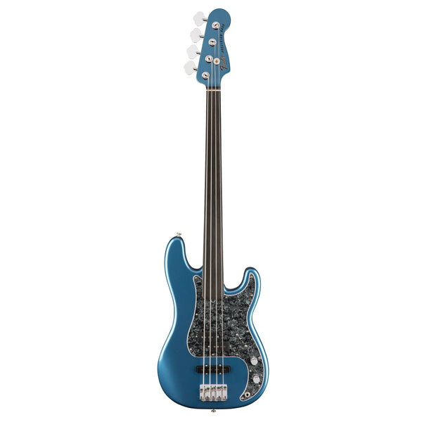 Fender Tony Franklin Fretless Precision Bass EB, Lake Placid Blue
