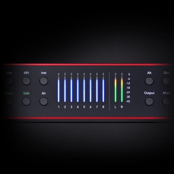 Focusrite Scarlett 18i20 Gen 4th gain