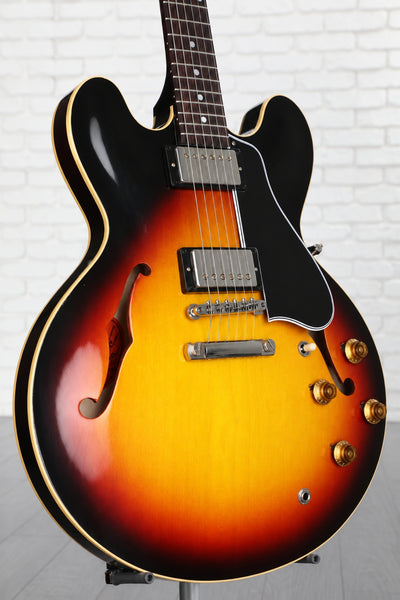 Đàn Guitar Điện Gibson Custom Murphy Lab 1958 ES-335 Light Aged Semi-Hollowbody - Tri-Burst