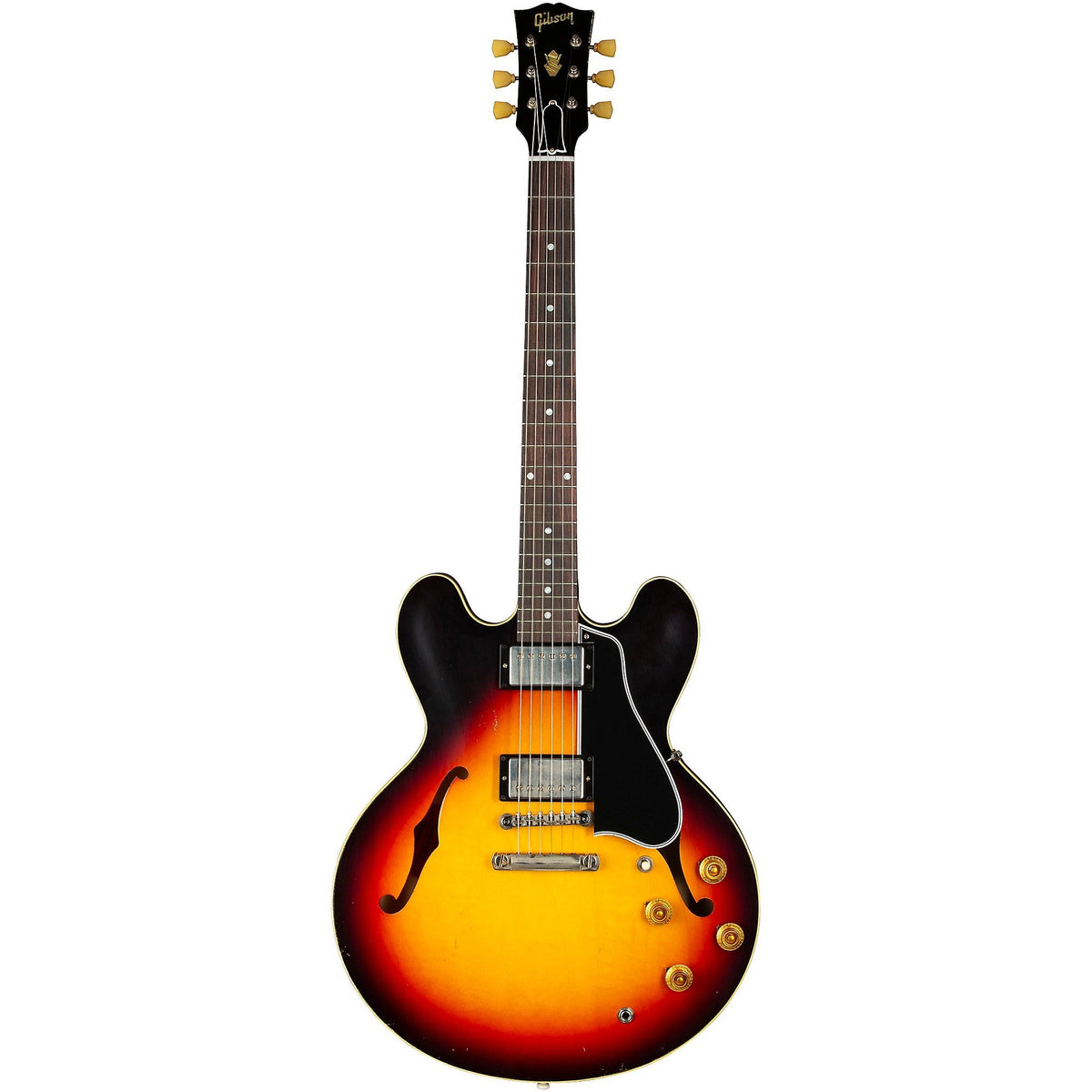 Đàn Guitar Điện Gibson Custom Murphy Lab 1958 ES-335 Light Aged Semi-Hollowbody - Tri-Burst