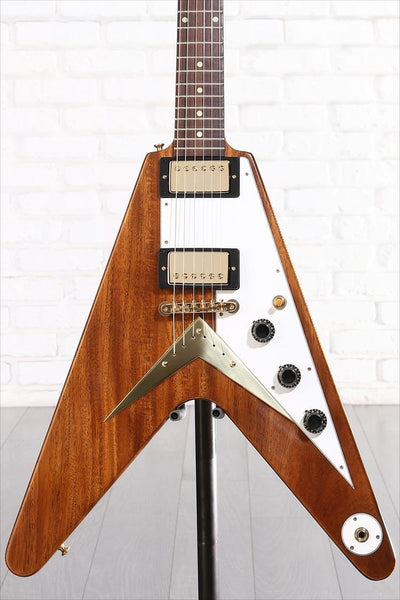 Đàn Guitar Điện Gibson Historic Collection Custom 1958 Mahogany Flying V Reissue VOS - Antique Natural