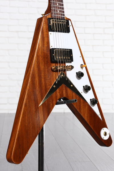 Đàn Guitar Điện Gibson Historic Collection Custom 1958 Mahogany Flying V Reissue VOS - Antique Natural