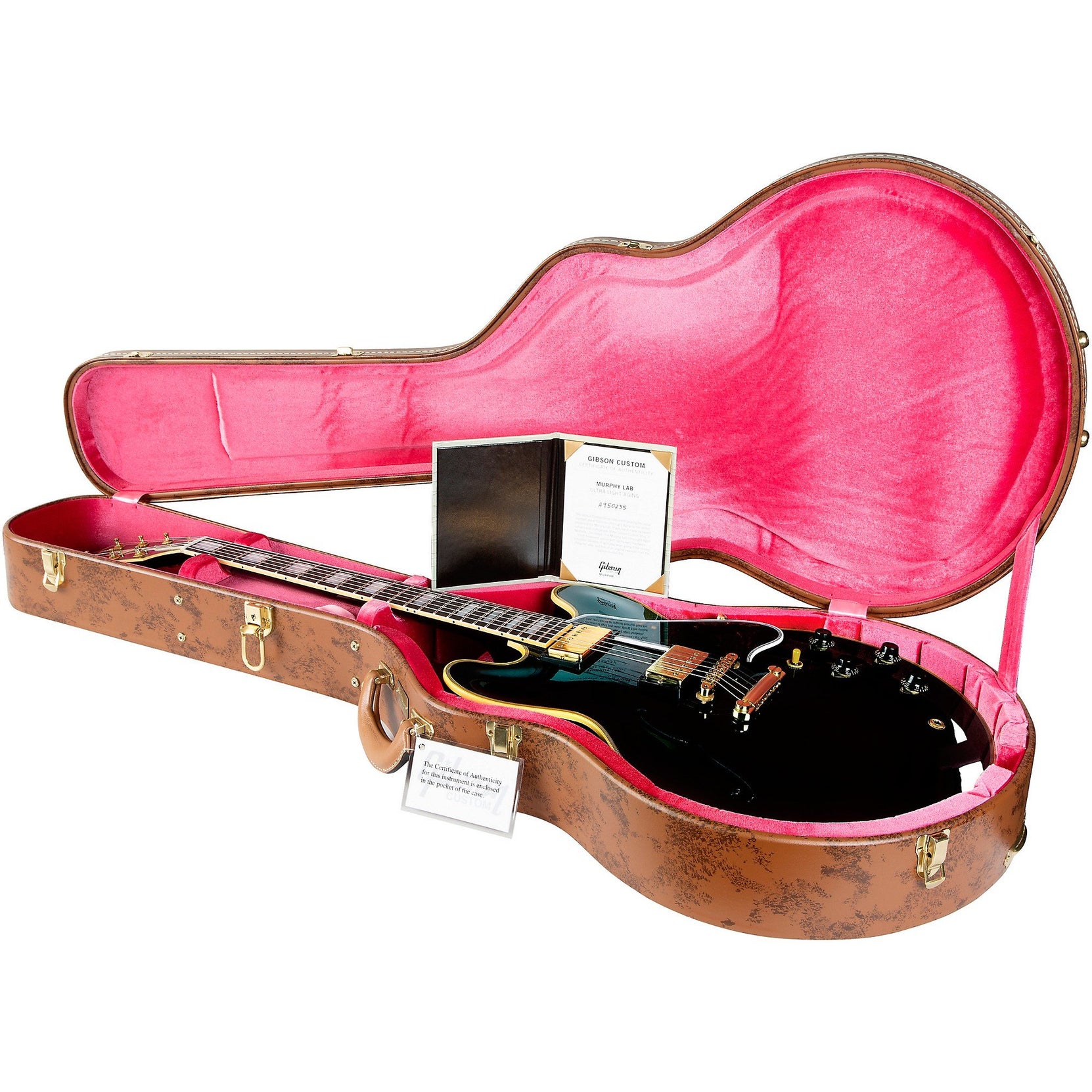 Đàn Guitar Điện Gibson Custom Murphy Lab 1959 ES-355 Reissue Ultra Light Aged Semi-Hollowbody - Ebony