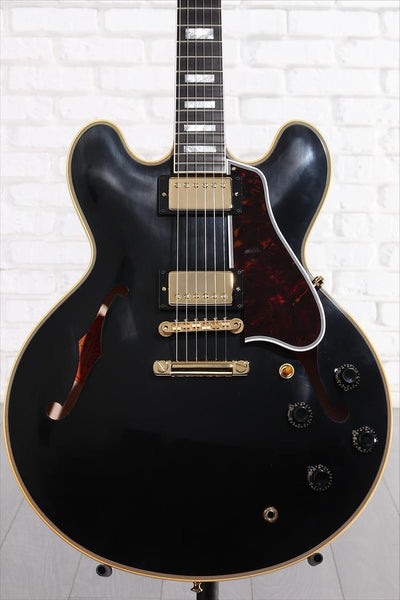 Đàn Guitar Điện Gibson Historic Collection Custom 1959 ES-355 Reissue Stopbar VOS Semi-Hollowbody - Ebony