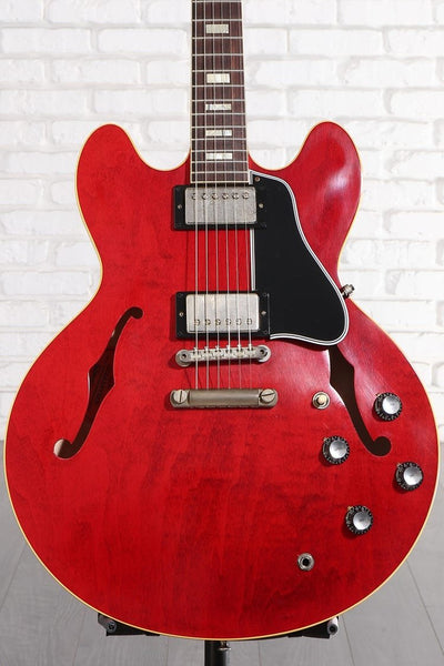 Đàn Guitar Điện Gibson Custom Murphy Lab 1964 ES-335 Reissue Ultra Light Aged Semi-Hollow - 60s Cherry