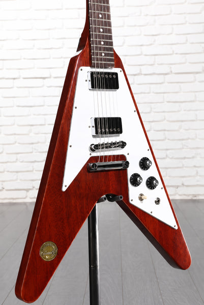 Đàn Guitar Điện Gibson Historic Collection Custom 1971 Flying V Medallion Reissue VOS - Medallion Cherry