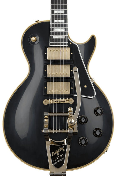 Đàn Guitar Điện Gibson Historic Collection Custom 1957 Les Paul Custom Reissue 3-Pickup Bigsby VOS - Ebony