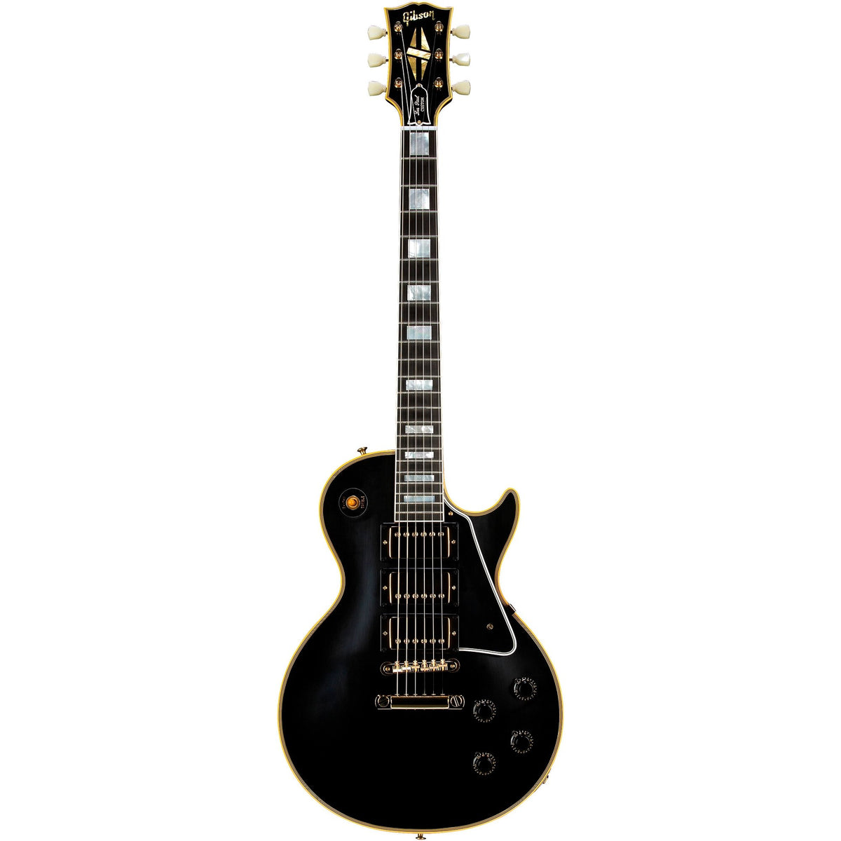 Đàn Guitar Điện Gibson Historic Collection Custom 1957 Les Paul Custom Reissue 3-Pickup VOS - Ebony