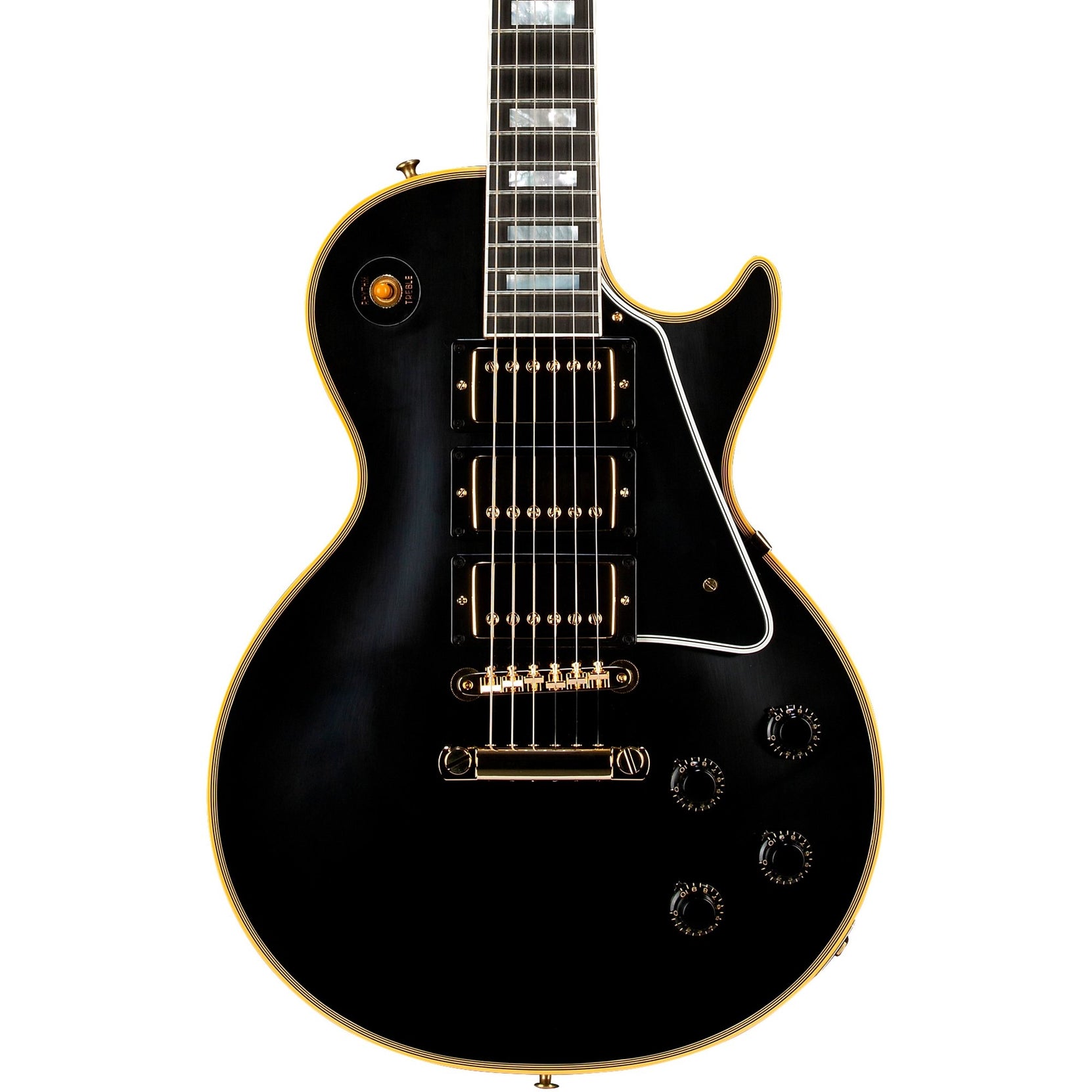 Đàn Guitar Điện Gibson Historic Collection Custom 1957 Les Paul Custom Reissue 3-Pickup VOS - Ebony