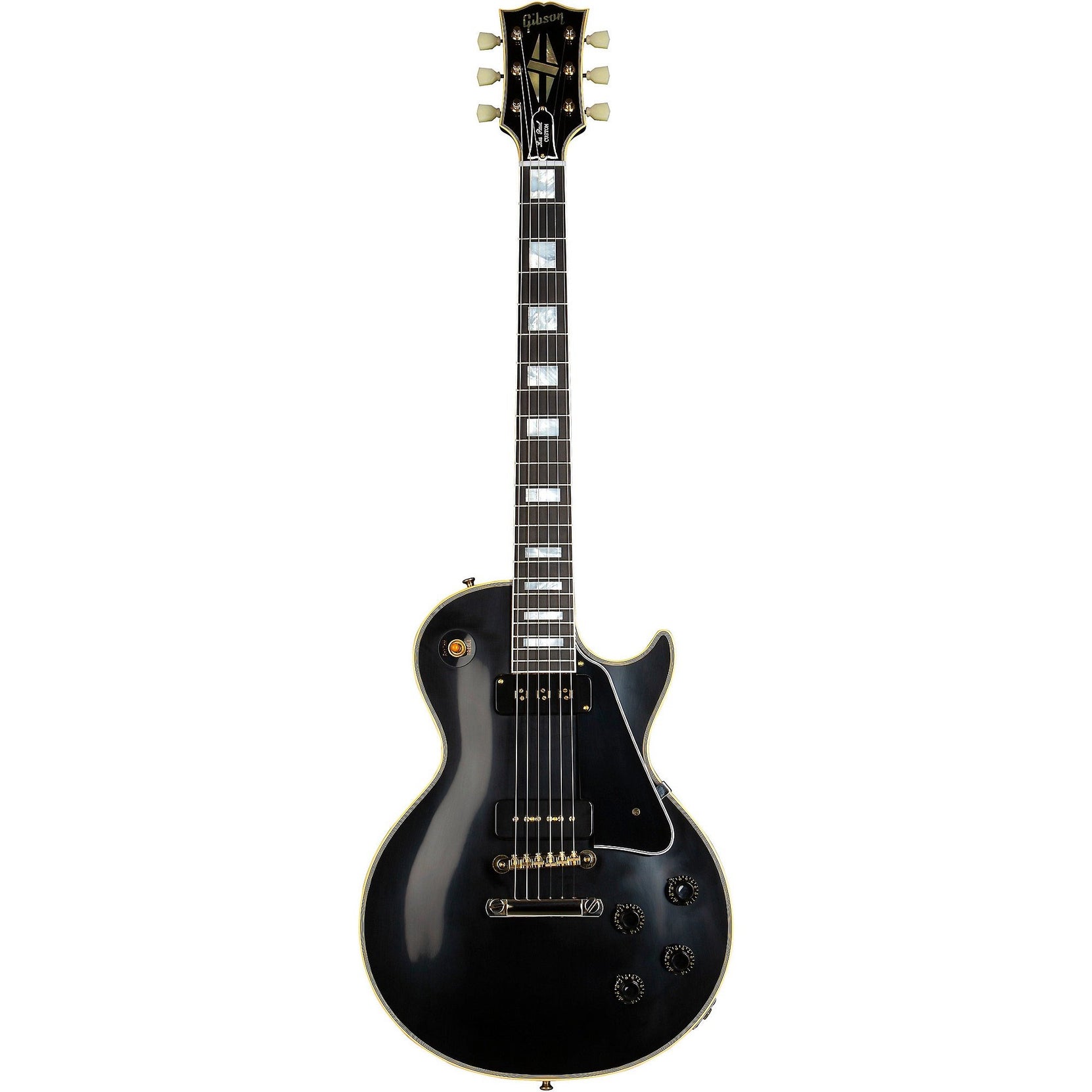 Đàn Guitar Điện Gibson Historic Collection Custom 1954 Les Paul Custom Staple Pickup Reissue VOS - Ebony