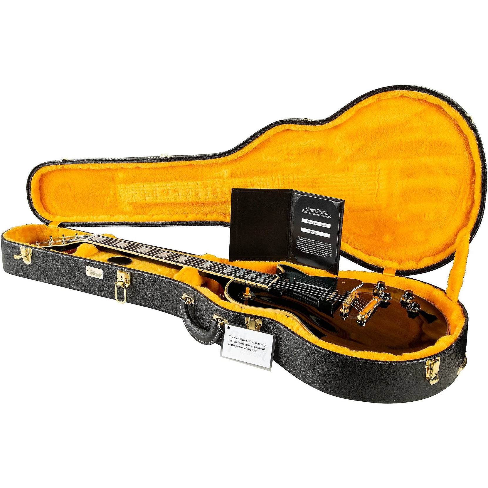 Đàn Guitar Điện Gibson Historic Collection Custom 1954 Les Paul Custom Staple Pickup Reissue VOS - Ebony