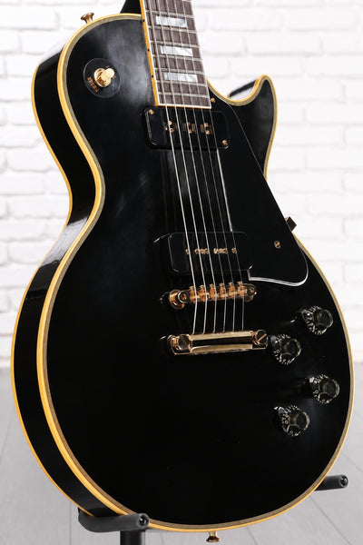 Đàn Guitar Điện Gibson Historic Collection Custom 1954 Les Paul Custom Staple Pickup Reissue VOS - Ebony
