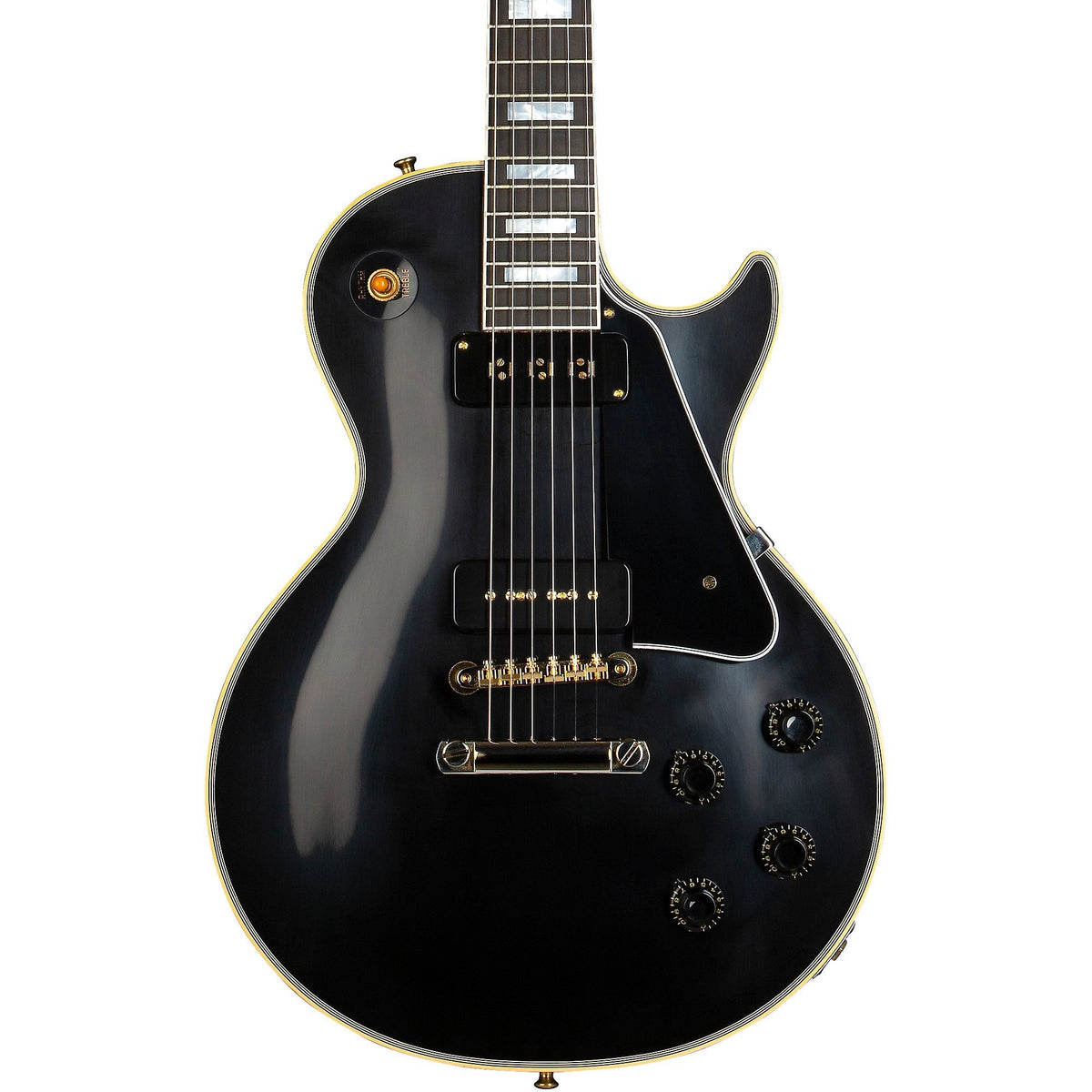 Đàn Guitar Điện Gibson Historic Collection Custom 1954 Les Paul Custom Staple Pickup Reissue VOS - Ebony
