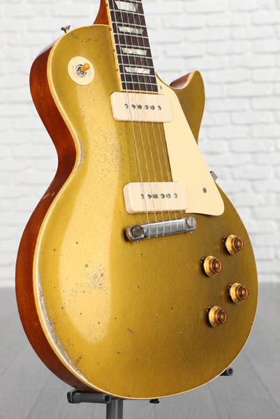 Đàn Guitar Điện Gibson Custom Murphy Lab 1954 Les Paul Goldtop Reissue Heavy Aged - Double Gold