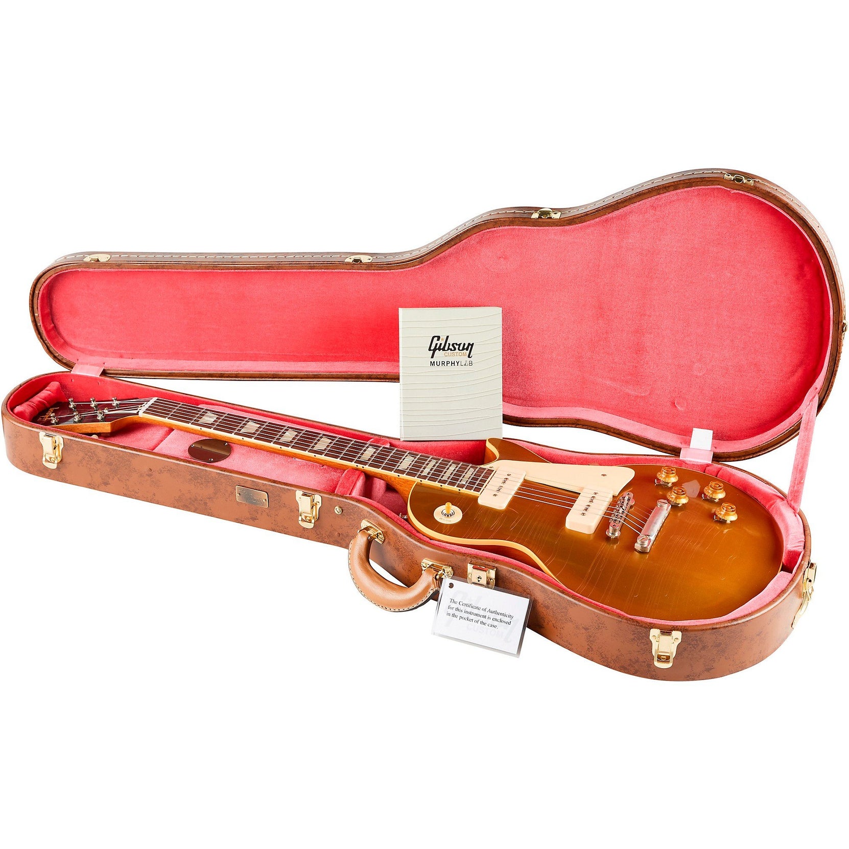 Đàn Guitar Điện Gibson Custom Murphy Lab 1956 Les Paul Goldtop Reissue Ultra Light Aged - Double Gold
