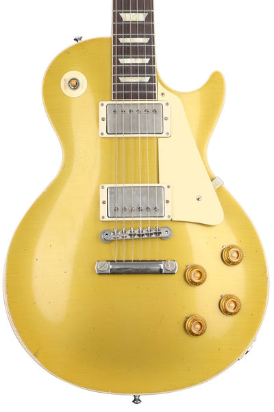 Đàn Guitar Điện Gibson Custom Murphy Lab 1957 Les Paul Goldtop Darkback Reissue Light Aged - Double Gold
