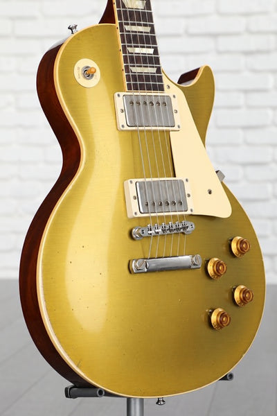 Đàn Guitar Điện Gibson Custom Murphy Lab 1957 Les Paul Goldtop Darkback Reissue Light Aged - Double Gold