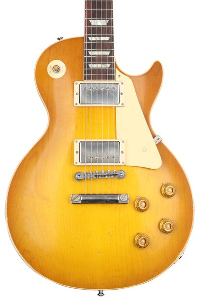 Đàn Guitar Điện Gibson Custom Murphy Lab 1958 Les Paul Standard Reissue Light Aged - Lemon Burst