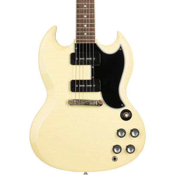 Đàn Guitar Điện Gibson Custom Murphy Lab 1963 SG Special Reissue Lightning Bar Ultra Light Aged - Classic White