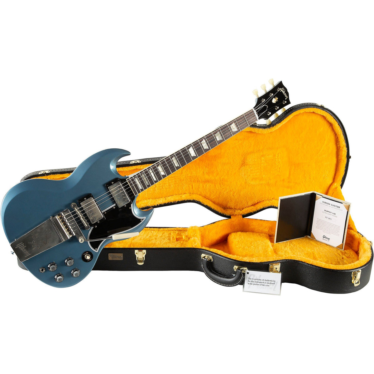 Đàn Guitar Điện Gibson Custom Murphy Lab 1964 SG Standard Reissue With Maestro Ultra Light Aged