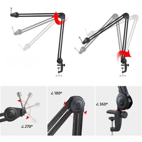 Giá Đỡ Micro Kẹp Bàn NB46