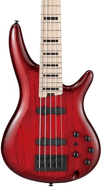 Đàn Guitar Bass 5-dây Ibanez ANB205 Adam Nitti Signature, Transparent Wine Red Burst