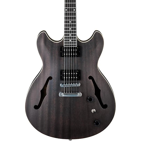 Đàn Guitar Điện Ibanez AS53 Artcore Semi-Hollowbody - Transparent Black Flat