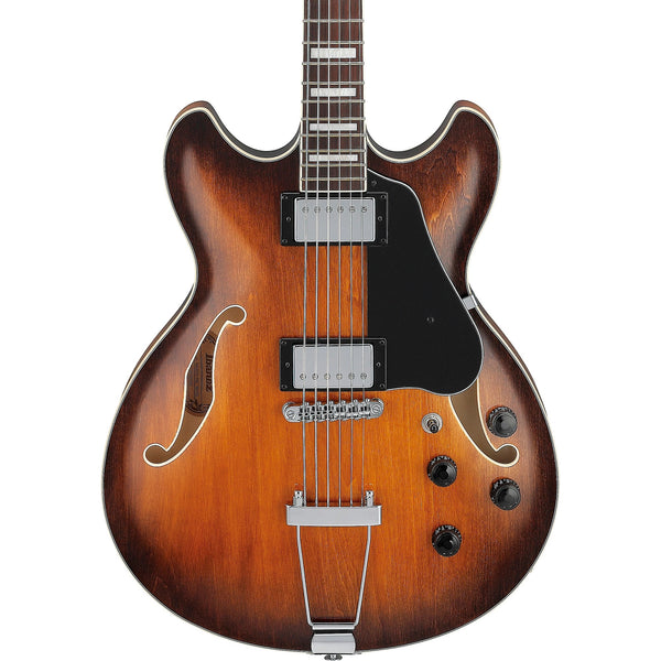 Đàn Guitar Điện Ibanez Artcore AS7328 Baritone Semi-Hollow - Tobacco Brown