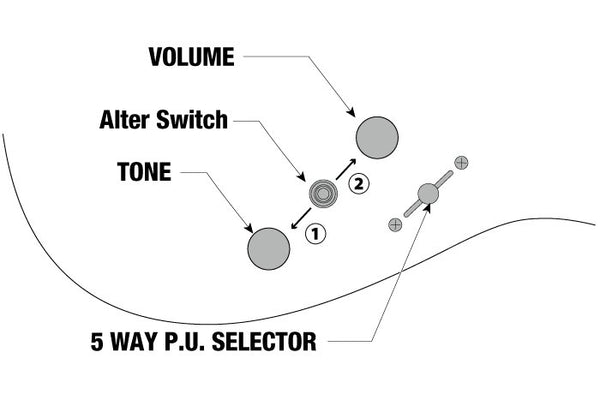 Controls trên Đàn Guitar Điện Ibanez AZ41P1EW AZ Premium