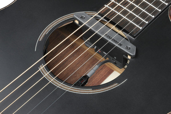Fishman Rare Earth Mic Blend Active Soundhole và một hệ thống pha trộn Fishman PowerTap Earth, thiết bị điện tử của JGM10 mang đến độ rõ nét vô song và âm thanh acoustic tự nhiên