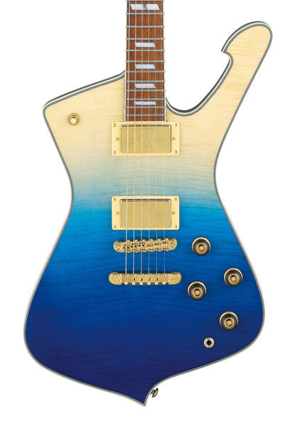 Đàn Guitar Điện Ibanez Iceman IC420FM - Transparent Blue Gradation