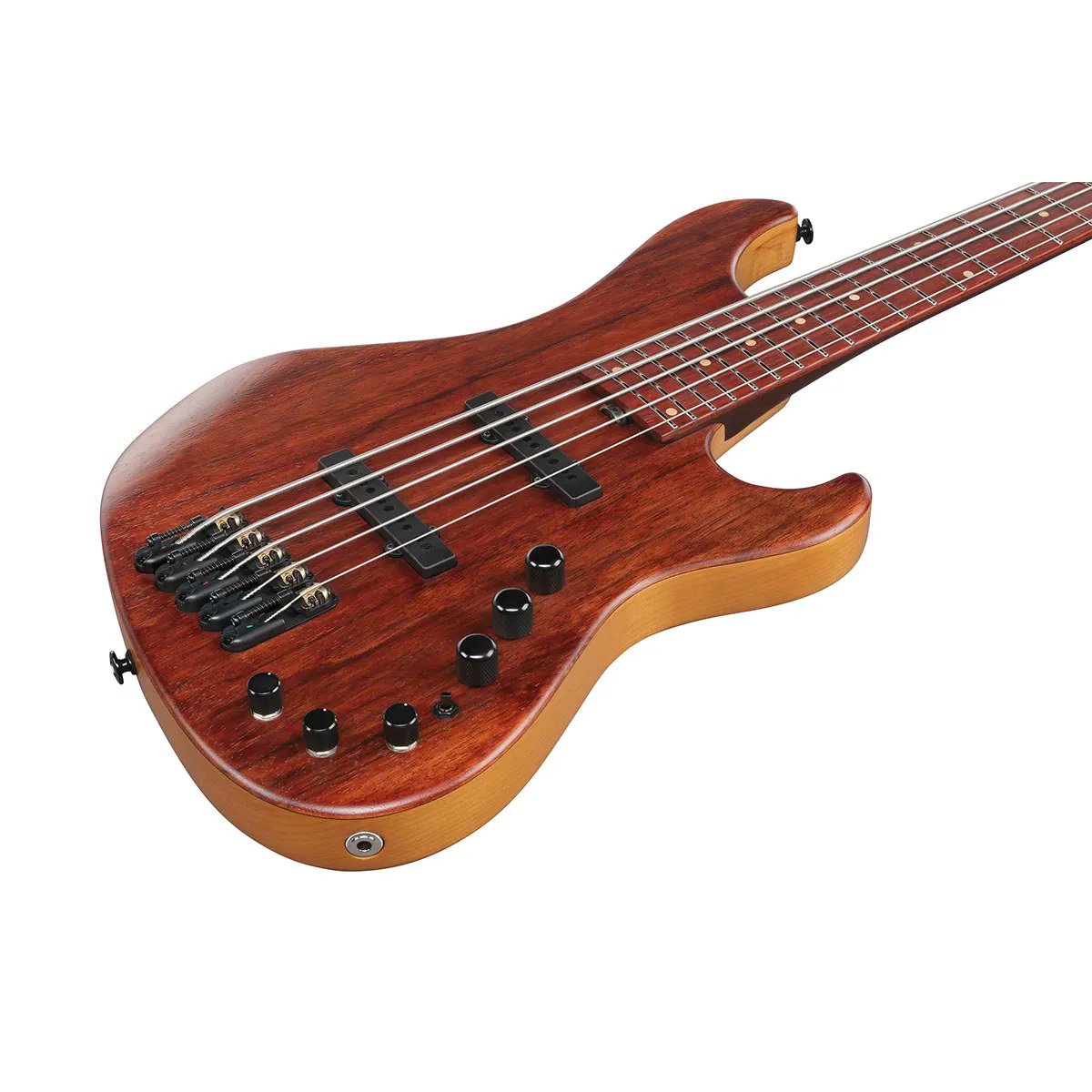 Đàn Guitar Bass 5-dây Ibanez IV2MDM Custom Shop - Natural Black Limba