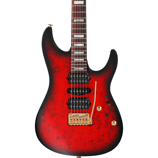 Đàn Guitar Điện Ibanez Kiko Loureiro Signature Prestige KIKO300 - Ruby Red Sunburst Flat