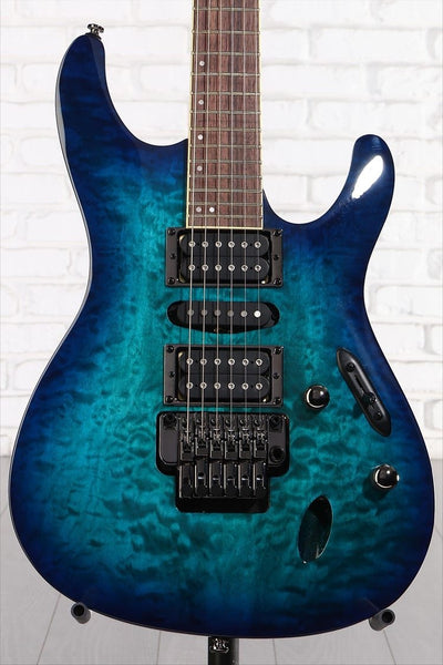 Đàn Guitar Điện Ibanez Standard S670QM - Sapphire Blue