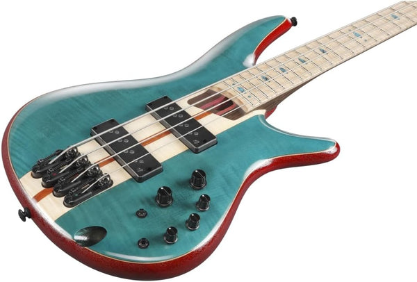 Ibanez SR1420B-CGL có cấu trúc cần đàn cân bằng và giàu độ ngân vang với cần đàn Atlas 5pc Panga Panga/Purpleheart và cần đàn KTS™ TITANIUM