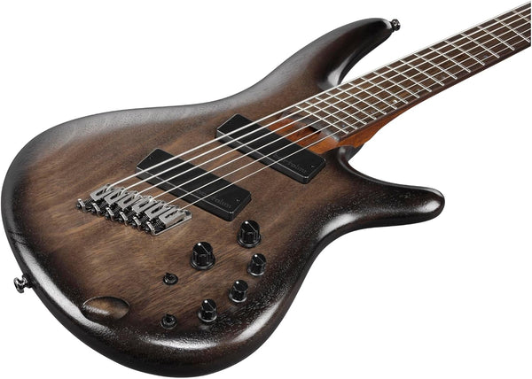 Ibanez Bass Workshop SRC6MS, Black Stained Burst Low Gloss