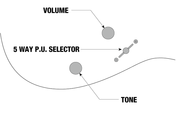 Ibanez Standard S670QM Controls