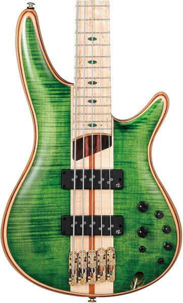 Ibanez SR Premium SR5FMDX w/Bag, Emerald Green Low Gloss