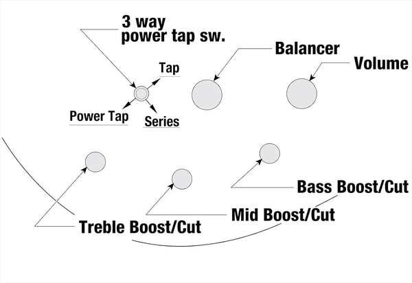 Ibanez SR Standard SR305E - Controls