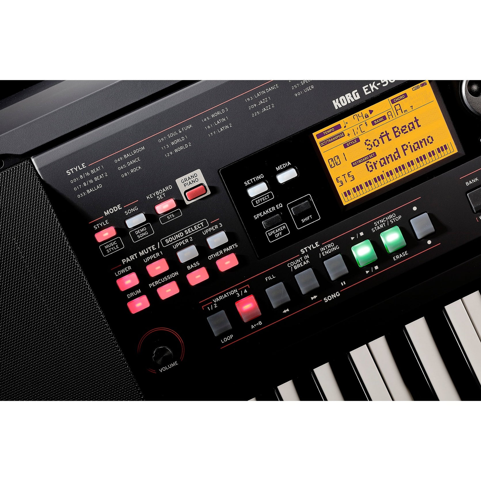 Đàn Keyboard Korg EK-50L Limitless 61-Phím