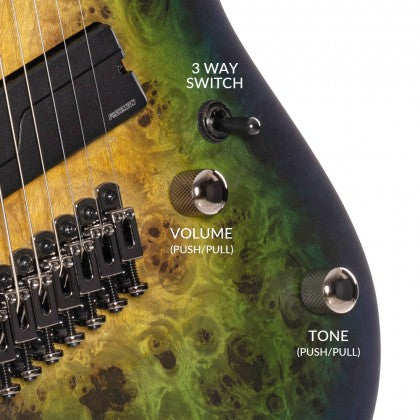Đàn Guitar Điện Cort KX508 Multi Scale II có bộ trọn thay đổi cấu hình pickup